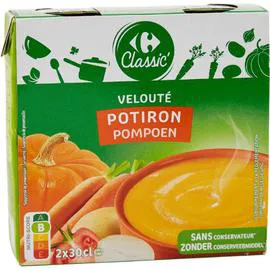 CARREFOUR CLASSIC' Soupe velouté potiron 2x30cl
