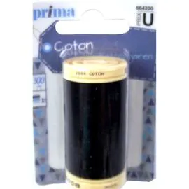 LA BROSSE ET DUPONT, PRIMA Fil coton noir 300 mètres l'unité