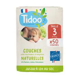 TIDOO Tidoo Couches avec Matières Naturelles T3 (4-9kg) x50