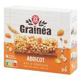 MARQUE REPÈRE, GRAINÉA Barre de céréales Grainea Abricot 126g