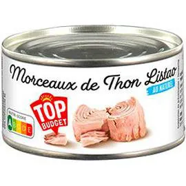 TOP BUDGET Morceaux de thon Listao au naturel 130g