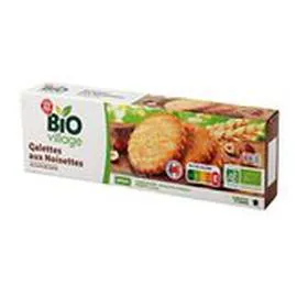 MARQUE REPÈRE, BIO VILLAGE Galettes Aux noisettes Bio 100g