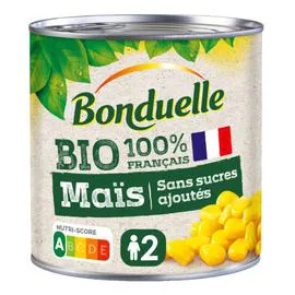 BONDUELLE Maïs sans sucres ajoutés Bio 285g
