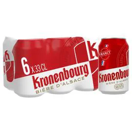 KRONENBOURG Bière Lager Blonde 6x33cl
