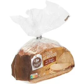 CARREFOUR ORIGINAL Pain au seigle tranché 500g