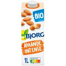 BJORG Boisson végétale lait d'amande intense Bio 1l