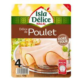 ISLA DÉLICE Blanc de poulet doré au four halal 120g