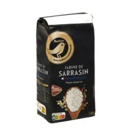 AUCHAN Farine de sarrasin blé noir Français 1kg