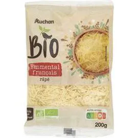 AUCHAN BIO Emmental râpé français 200g