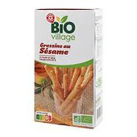 MARQUE REPÈRE, BIO VILLAGE Gressins sésames 125g