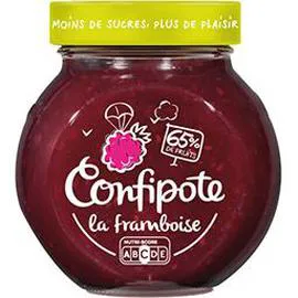 MATERNE Confiture de framboise 65% de fruits, allégée en sucres 350g