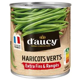 D'AUCY Haricots verts extra fins 440g