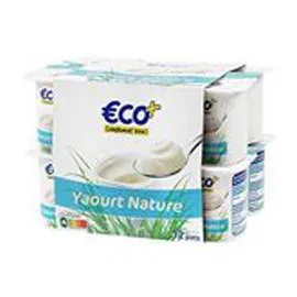 ECO+ Yaourt nature 12x125g
