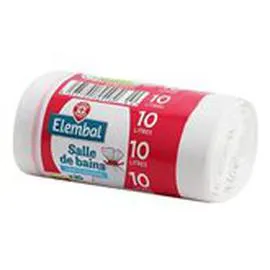 MARQUE REPÈRE, ELEMBAL Sacs poubelle 10L Salle de bain - x20 x20