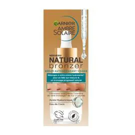 GARNIER, AMBRE SOLAIRE Sérum autobronzant visage Natural bronzer 30ml