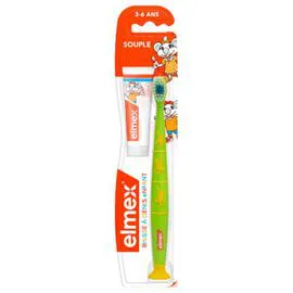 ELMEX Brosse à dents enfant 3-6 ans + dentifrice l'unité