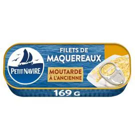 PETIT NAVIRE Filets de maquereaux sauce moutarde 169g