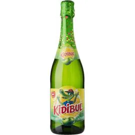 KIDIBUL Boisson pétillante pomme à base de jus de fruits 75cl