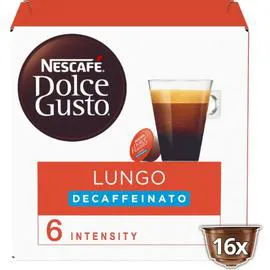 NESCAFÉ, DOLCE GUSTO Café capsules Lungo Deca 16x7g