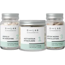 D-LAB Programme Masse-Capillaire 1 mois - Chute & Cheveux affinés Complément alimentaire 400g