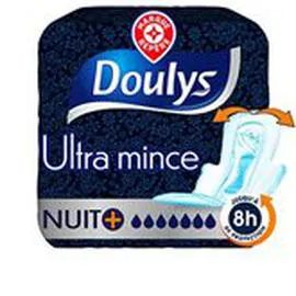 MARQUE REPÈRE, DOULYS Serviettes Ultra mince Nuit + large - x9 x9