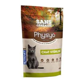 PHYSYO Croquettes pour chat stérilisés s/céréales 1,5kg
