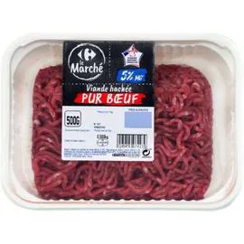 CARREFOUR LE MARCHÉ Viande hachée pur boeuf 5% MG 500g