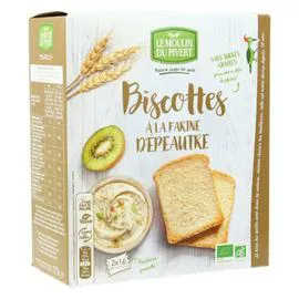 MOULIN DU PIVERT Biscottes À La Farine D'Épeautre Sans Sucres Bio 270g