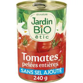LÉA NATURE, JARDIN BIO ÉTIC Tomates pelées entières au jus Bio 240g