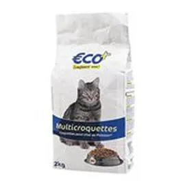 ECO+ Croquettes chat Poisson, céréales, légumes 2kg