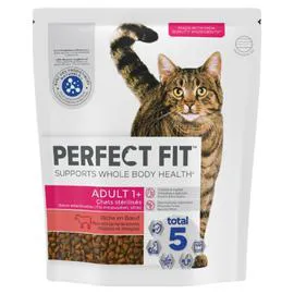 PERFECT FIT Croquettes pour chat adulte stérilisé Riche en Boeuf 1,4kg