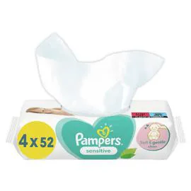 PAMPERS Lingettes bébé Sensitive 4x52 