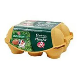 MARQUE REPÈRE, OEUFS DE NOS RÉGIONS Oeufs frais Plein Air Label rouge x6