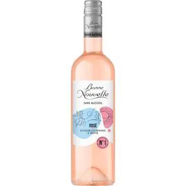 BONNE NOUVELLE Vin Rosé Sans Alcool Gourmande & Fruité 75cl