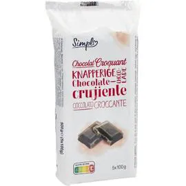 CARREFOUR SIMPL Chocolat noir 5x100g