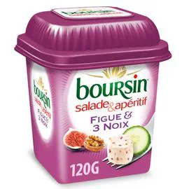 BOURSIN Fromage Apéritif Et salade Figue Et 3 Noix 120g