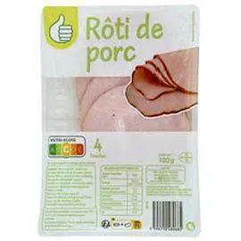 AUCHAN, POUCE Rôti de porc cuit 120g
