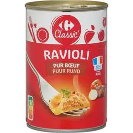 CARREFOUR CLASSIC' Plat cuisiné ravioli pur boeuf 400g