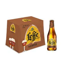 LEFFE Bière d'abbaye ambrée 12x25cl