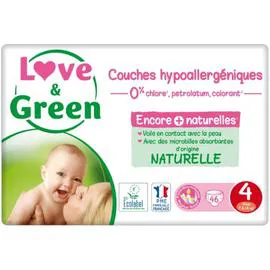 LOVE & GREEN Couches bébé taille 4 : 7 -14 kg x46