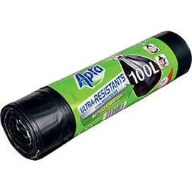 APTA Sacs poubelle ultra-résistants recyclés 100 L x10