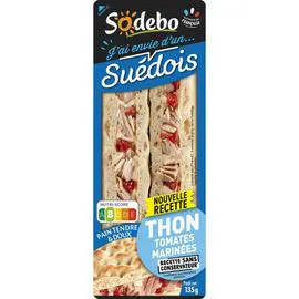 SODEBO Sandwich suédois thon tomate 135g