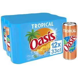 OASIS Boisson aux fruits tropical 12x33cl