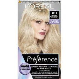 L'ORÉAL PARIS, PRÉFÉRENCE Coloration Cheveux Permanente 10.1 Helsinki Blond Très Très Clair l'unité