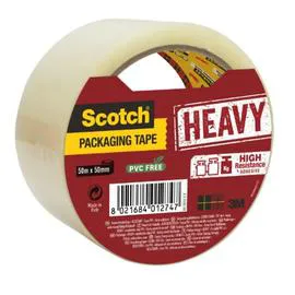 3M, SCOTCH Adhésif en ruban Heavy spécial emballage transparent 50m