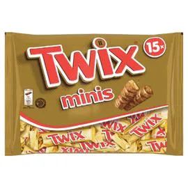 MARS, TWIX Barres chocolatées minis biscuits enrobées de chocolat et de caramel 333g