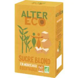 ALTER ECO Sucre blond bio et équitable en morceaux 500g