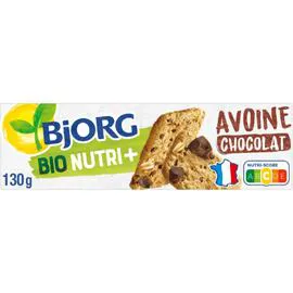 BJORG Biscuits avoine pépites de chocolat 130g