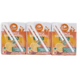 CARREFOUR CLASSIC' Jus d'orange sans pulpe 6x20cl
