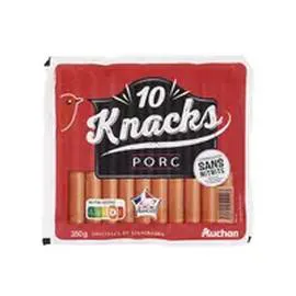 AUCHAN Saucisses de Strasbourg 300g